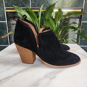 Jeffrey Campbell Black Suede Rosalee Booties